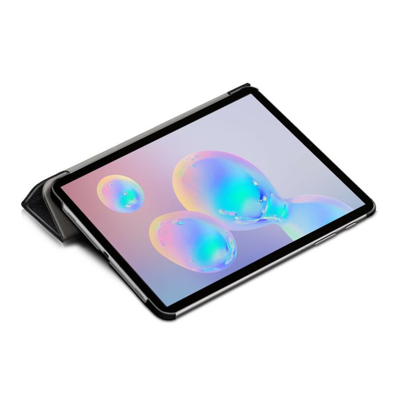 Capa De Celular Para Samsung Galaxy Tab S6 Lite Cantos Reforçados Com Couro Sintético