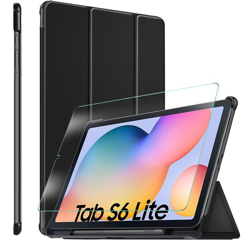 Capa De Celular Para Samsung Galaxy Tab S6 Lite Cantos Reforçados Com Três Dobras