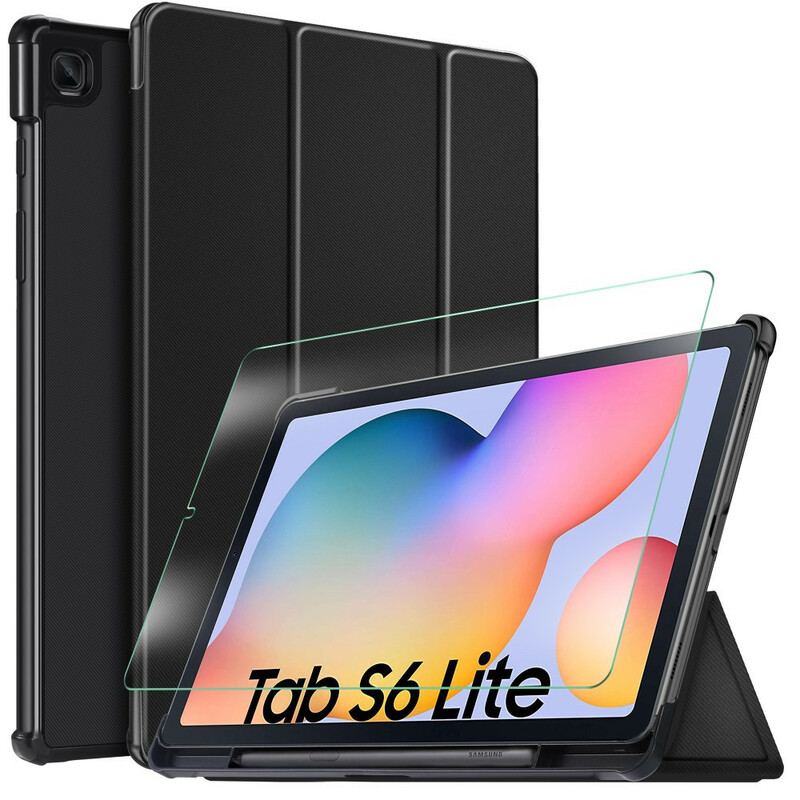 Capa De Celular Para Samsung Galaxy Tab S6 Lite Cantos Reforçados Com Três Dobras