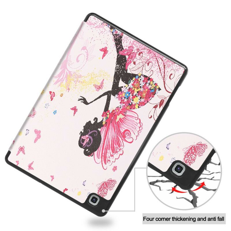 Capa De Celular Para Samsung Galaxy Tab S6 Lite Porta-lápis De Fada Floral