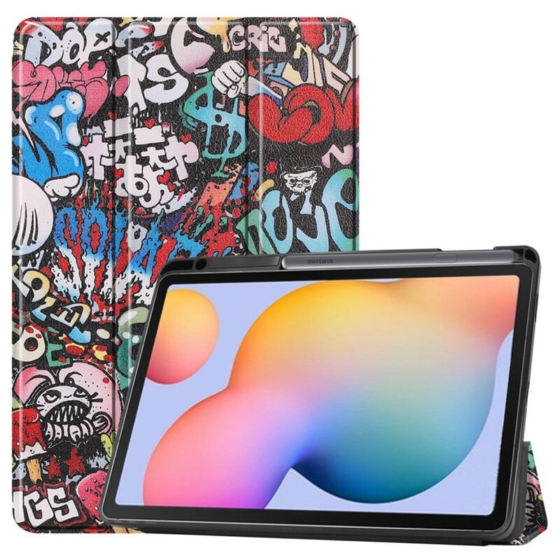 Capa De Celular Para Samsung Galaxy Tab S6 Lite Porta Lápis Grafite