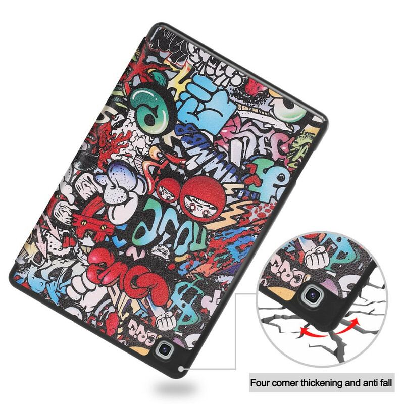 Capa De Celular Para Samsung Galaxy Tab S6 Lite Porta Lápis Grafite