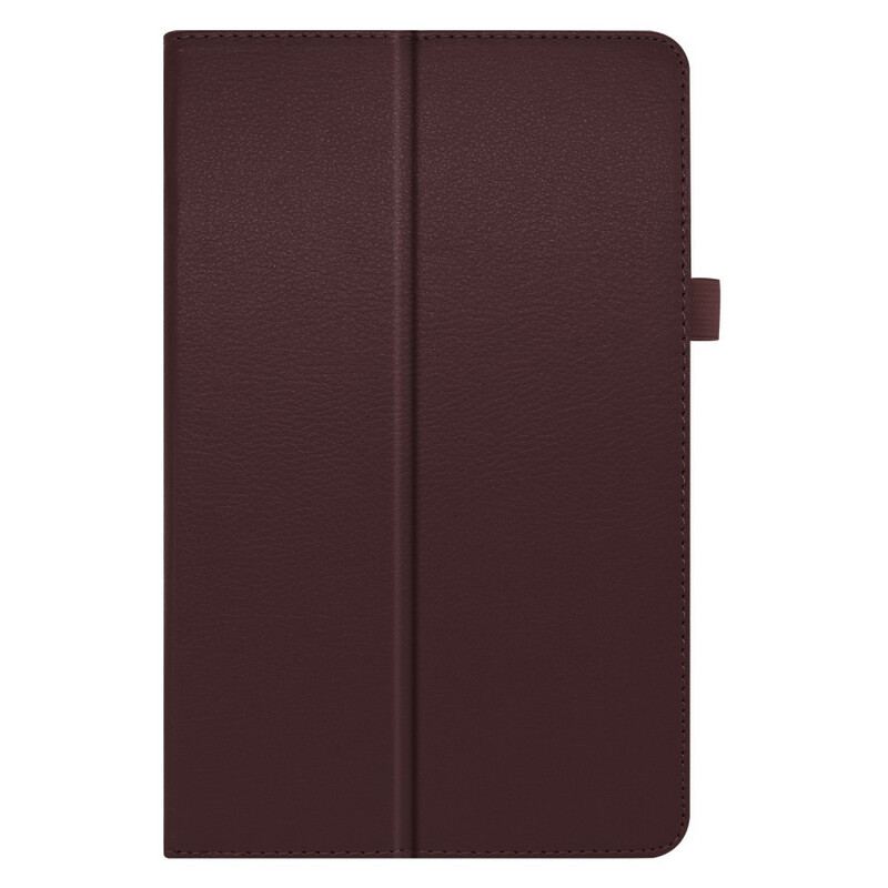 Capa De Couro Para Samsung Galaxy Tab S6 Lite 2 Abas De Couro Sintético De Lichia