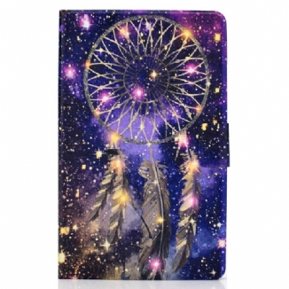 Capa De Couro Para Samsung Galaxy Tab S6 Lite Apanhador De Sonhos Noturnos