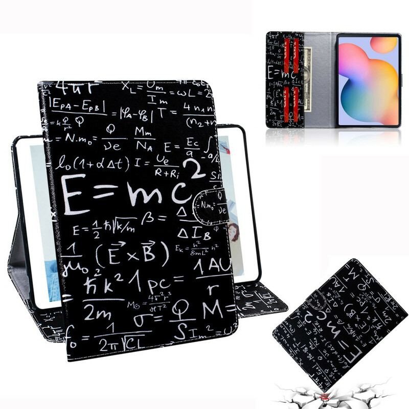 Capa De Couro Para Samsung Galaxy Tab S6 Lite Cálculos Matemáticos