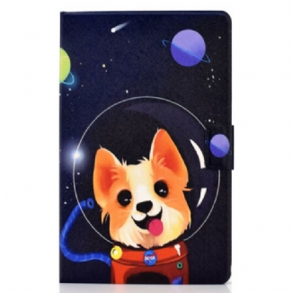 Capa De Couro Para Samsung Galaxy Tab S6 Lite Cao Espacial