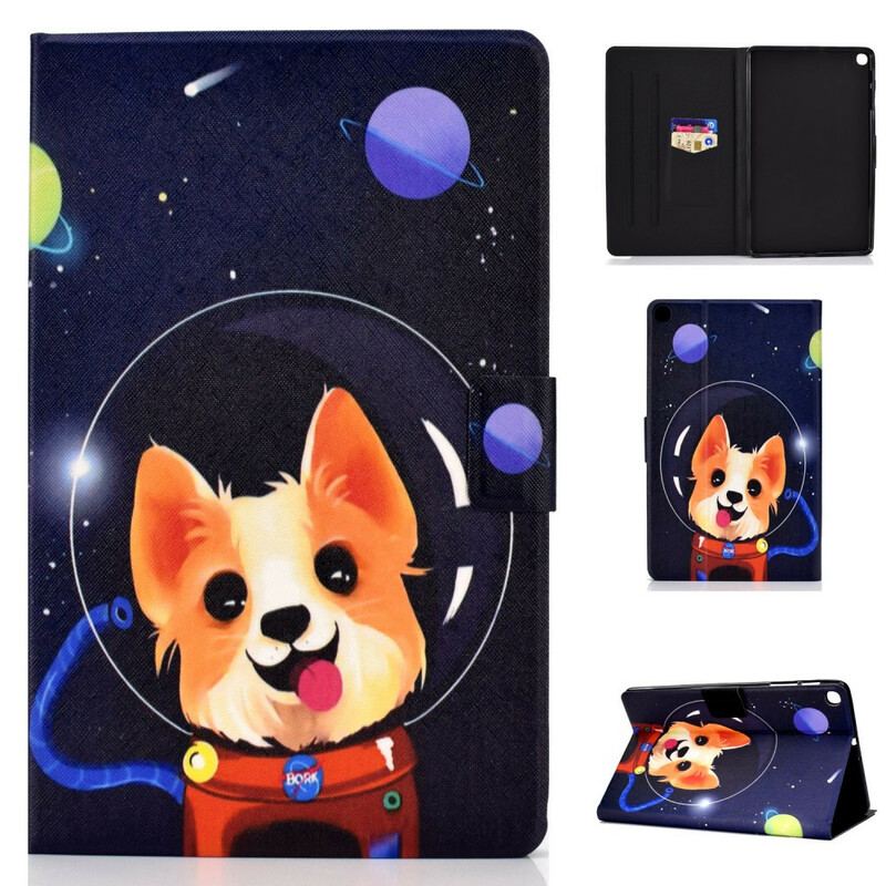 Capa De Couro Para Samsung Galaxy Tab S6 Lite Cao Espacial