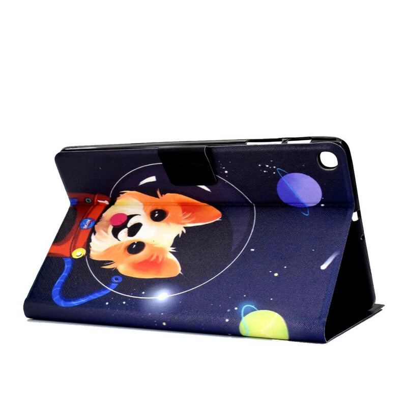 Capa De Couro Para Samsung Galaxy Tab S6 Lite Cao Espacial