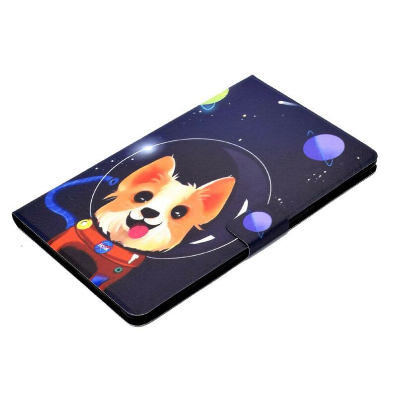 Capa De Couro Para Samsung Galaxy Tab S6 Lite Cao Espacial