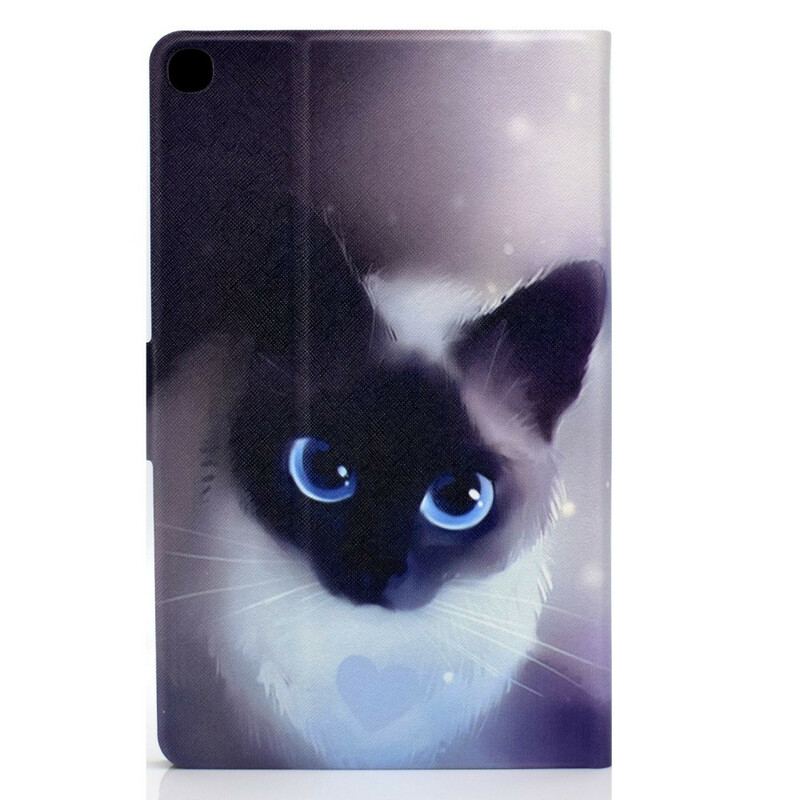 Capa De Couro Para Samsung Galaxy Tab S6 Lite Cat Series