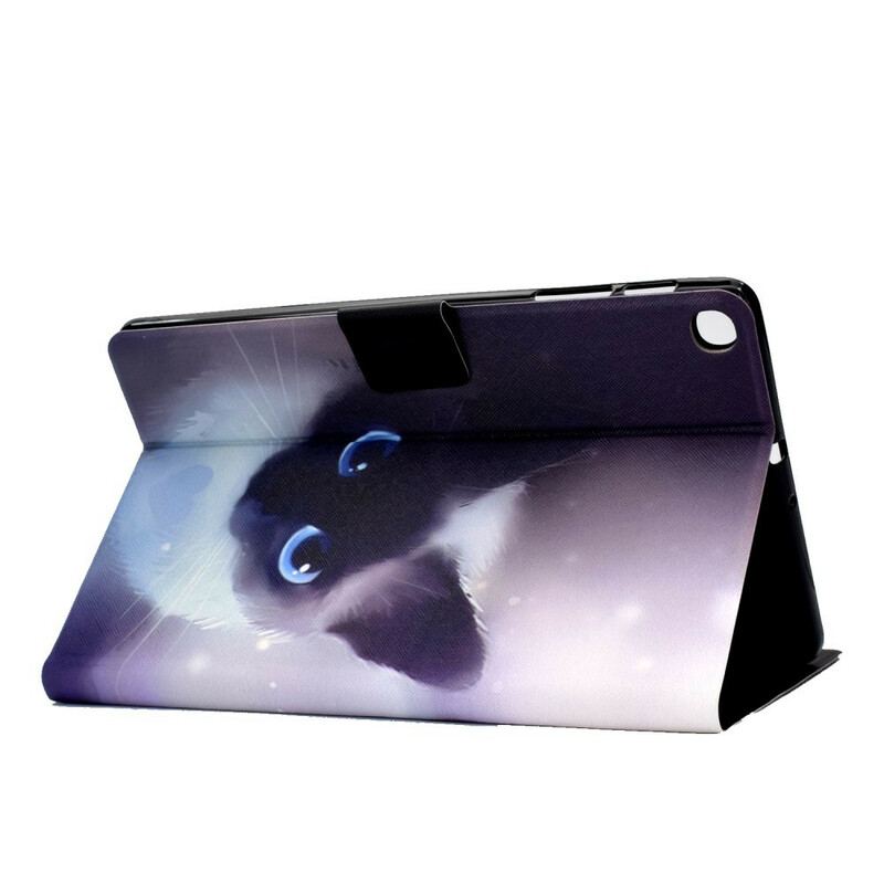 Capa De Couro Para Samsung Galaxy Tab S6 Lite Cat Series