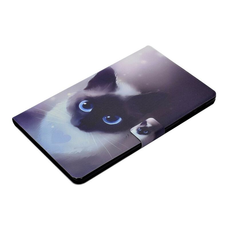 Capa De Couro Para Samsung Galaxy Tab S6 Lite Cat Series