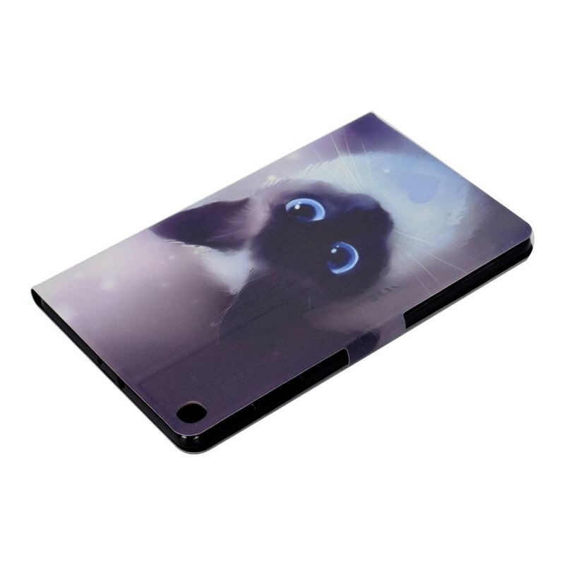 Capa De Couro Para Samsung Galaxy Tab S6 Lite Cat Series