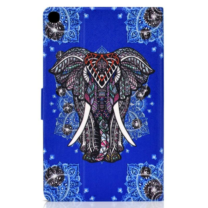 Capa De Couro Para Samsung Galaxy Tab S6 Lite Elefante Indiano