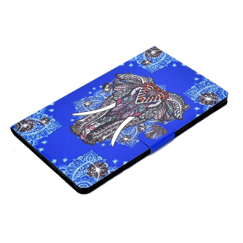 Capa De Couro Para Samsung Galaxy Tab S6 Lite Elefante Indiano