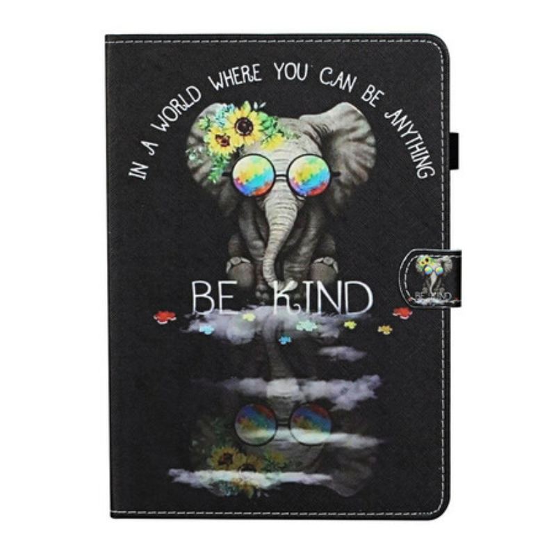 Capa De Couro Para Samsung Galaxy Tab S6 Lite Elefante Seja Gentil