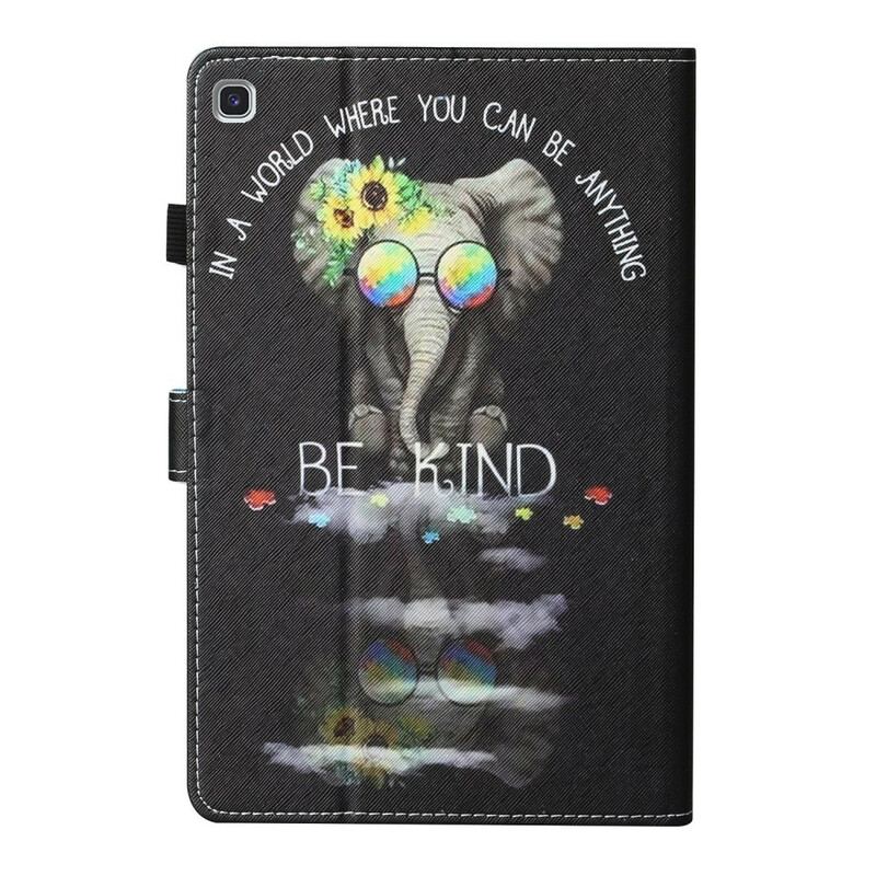 Capa De Couro Para Samsung Galaxy Tab S6 Lite Elefante Seja Gentil