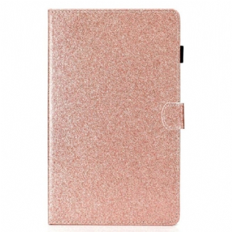 Capa De Couro Para Samsung Galaxy Tab S6 Lite Glitter Cintilante