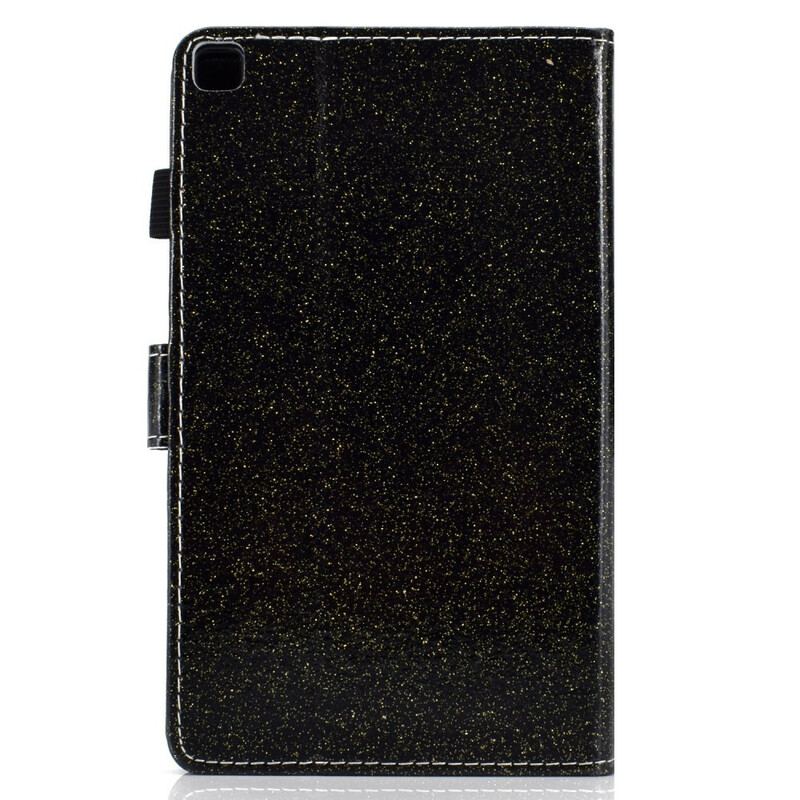 Capa De Couro Para Samsung Galaxy Tab S6 Lite Glitter Cintilante