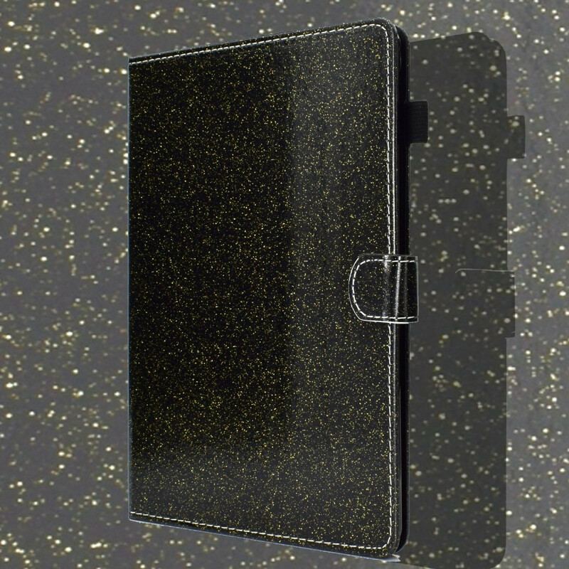 Capa De Couro Para Samsung Galaxy Tab S6 Lite Glitter Cintilante