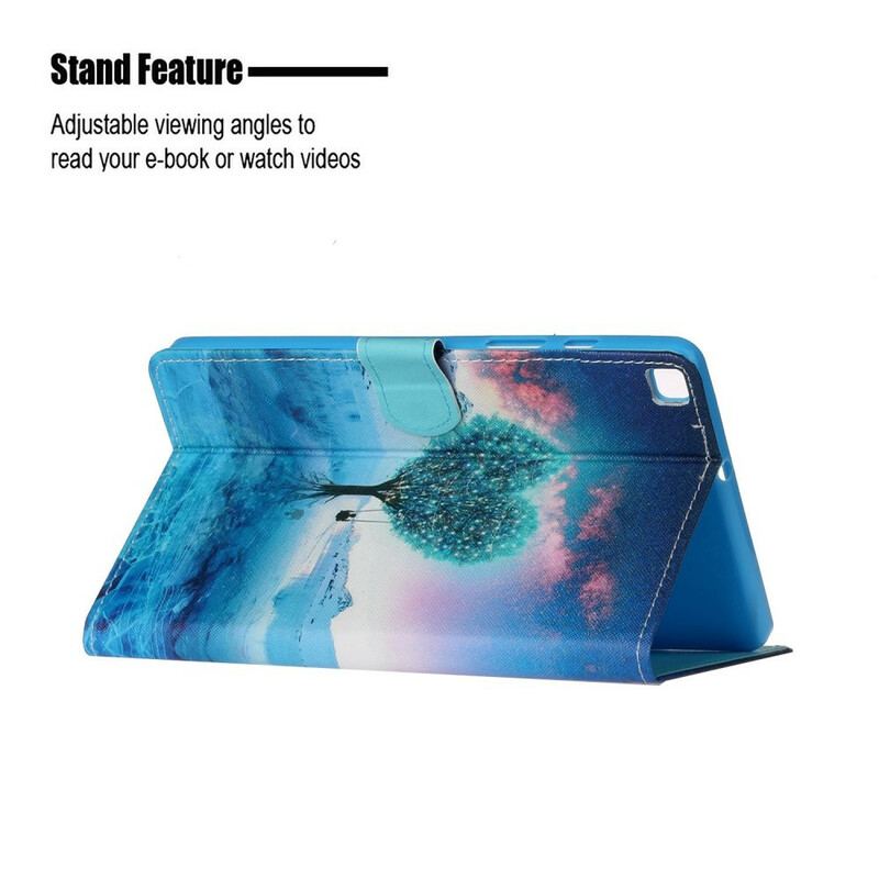 Capa Flip Para Samsung Galaxy Tab S6 Lite Coração Da Árvore