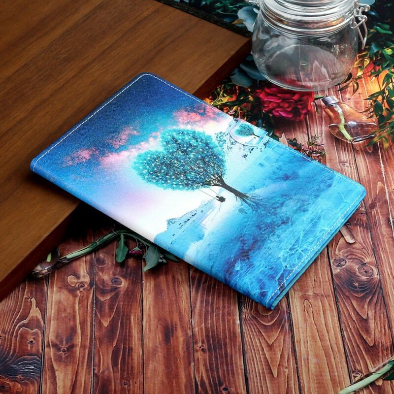 Capa Flip Para Samsung Galaxy Tab S6 Lite Coração Da Árvore