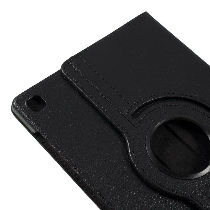 Capa Flip Para Samsung Galaxy Tab S6 Lite Couro Sintético De Lichia Giratório Em 360°