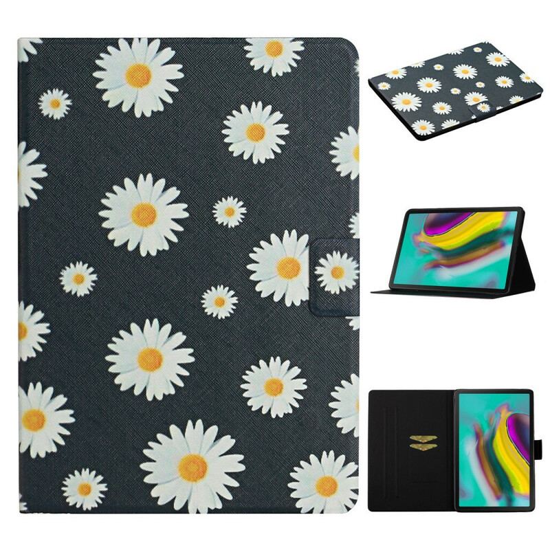 Capa Flip Para Samsung Galaxy Tab S6 Lite Flores Flores Flores