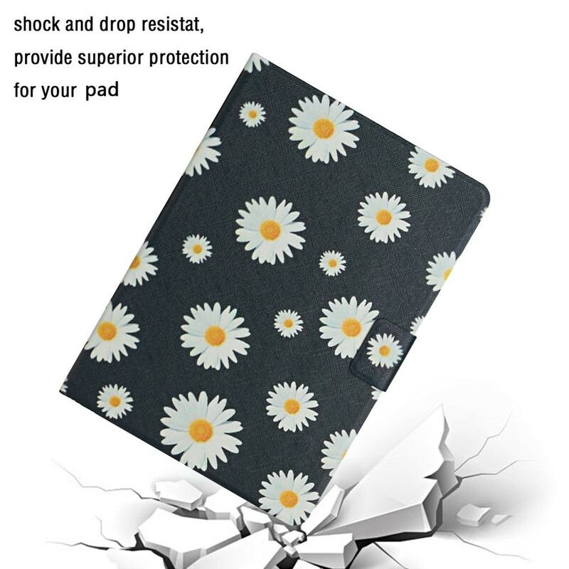 Capa Flip Para Samsung Galaxy Tab S6 Lite Flores Flores Flores