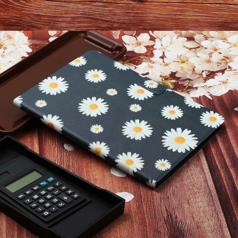 Capa Flip Para Samsung Galaxy Tab S6 Lite Flores Flores Flores