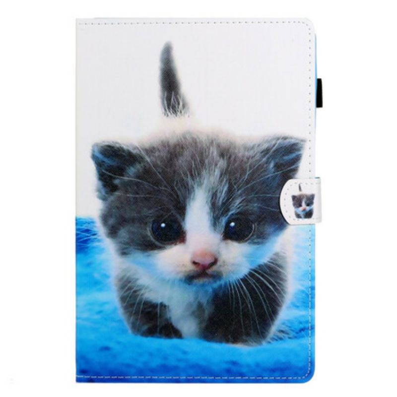 Capa Flip Para Samsung Galaxy Tab S6 Lite Gatinho