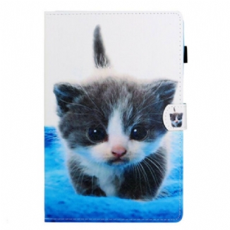 Capa Flip Para Samsung Galaxy Tab S6 Lite Gatinho