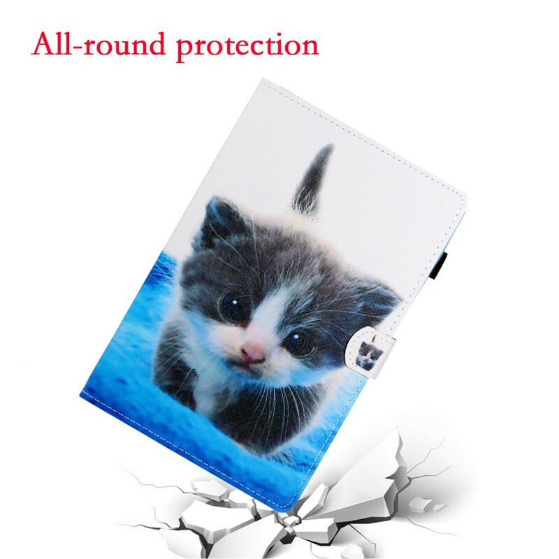 Capa Flip Para Samsung Galaxy Tab S6 Lite Gatinho