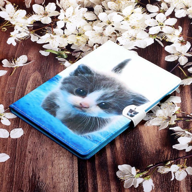 Capa Flip Para Samsung Galaxy Tab S6 Lite Gatinho