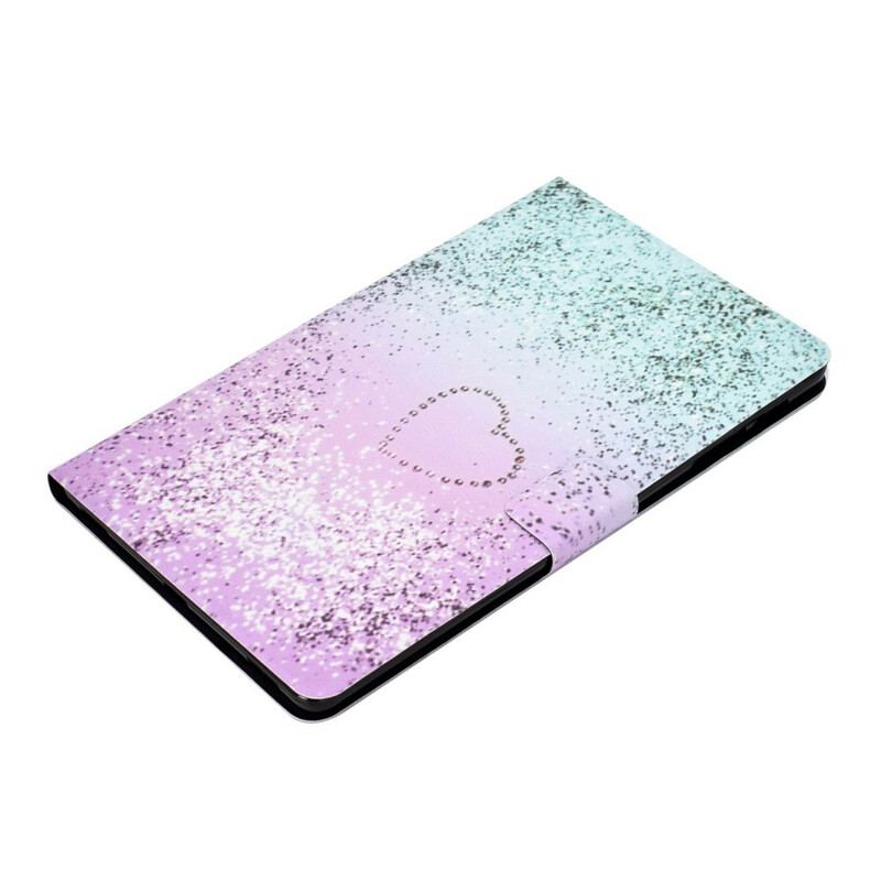 Capa Flip Para Samsung Galaxy Tab S6 Lite Lantejoulas Brilhantes