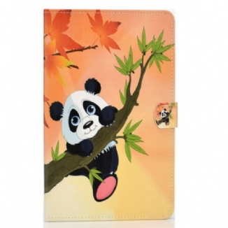 Capa Flip Para Samsung Galaxy Tab S6 Lite Panda Fofo