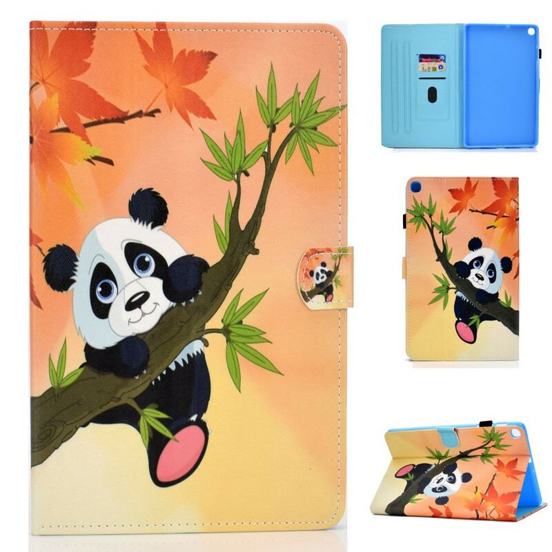 Capa Flip Para Samsung Galaxy Tab S6 Lite Panda Fofo