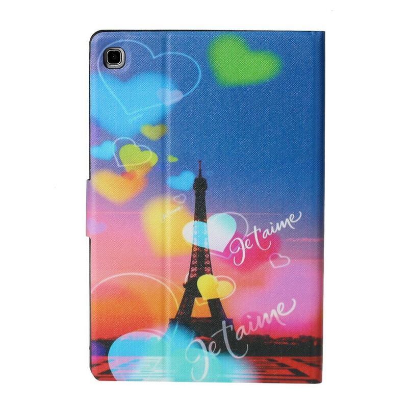 Capa Flip Para Samsung Galaxy Tab S6 Lite Paris Eu Te Amo