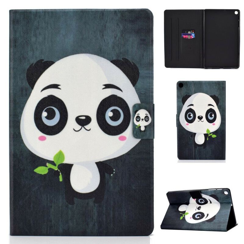 Capa Flip Para Samsung Galaxy Tab S6 Lite Pequeno Panda