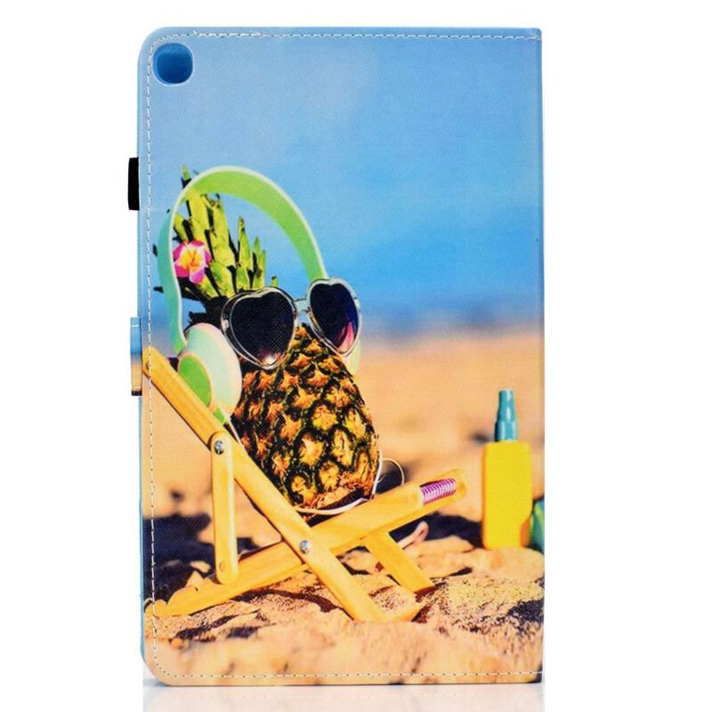 Capa Flip Para Samsung Galaxy Tab S6 Lite Praia De Abacaxi