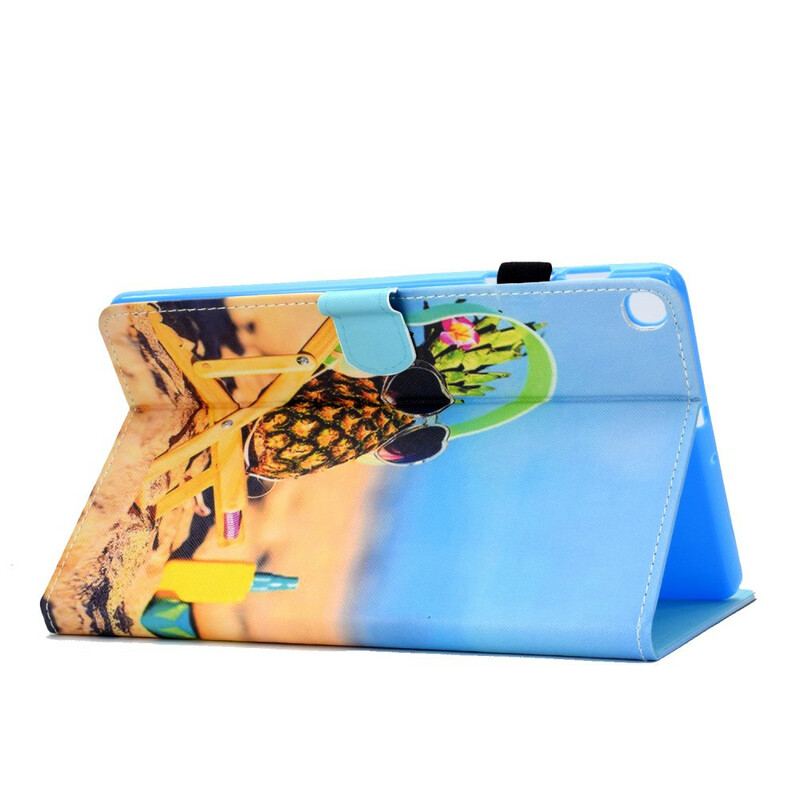 Capa Flip Para Samsung Galaxy Tab S6 Lite Praia De Abacaxi