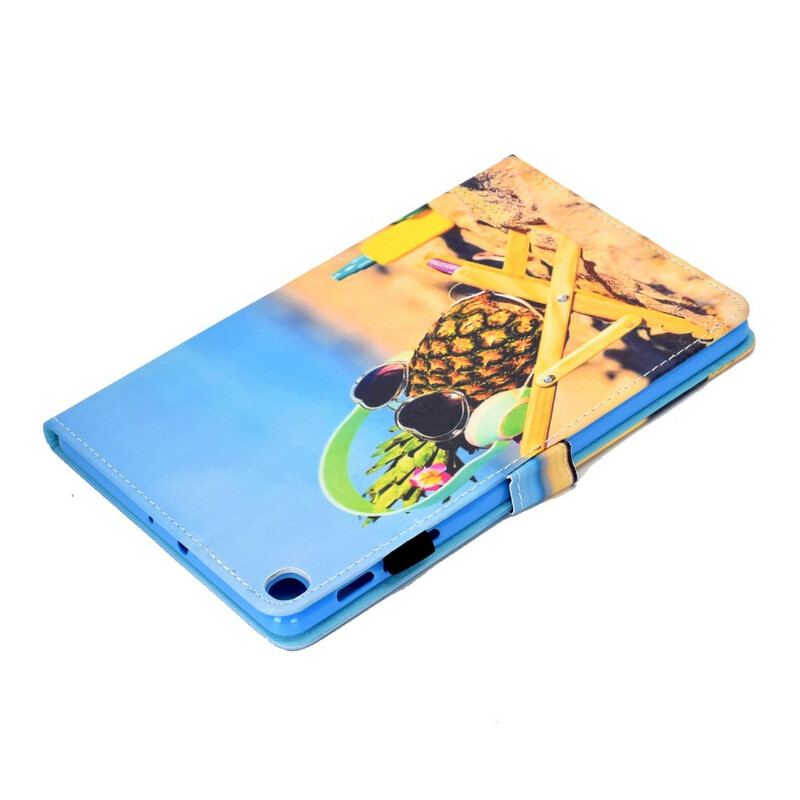 Capa Flip Para Samsung Galaxy Tab S6 Lite Praia De Abacaxi