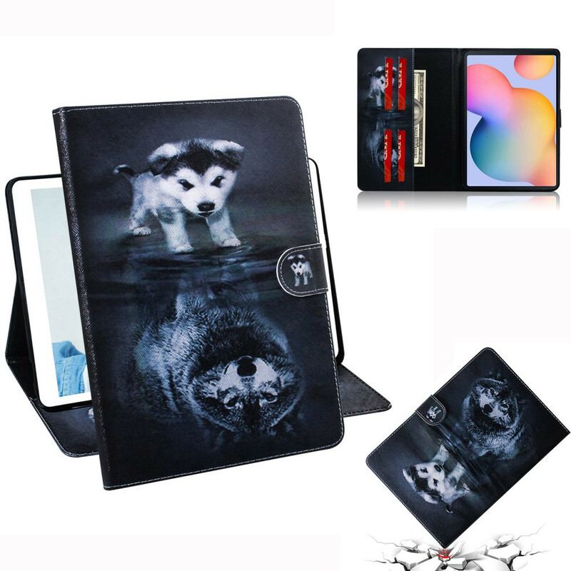 Capa Flip Para Samsung Galaxy Tab S6 Lite Sonho De Cachorrinho