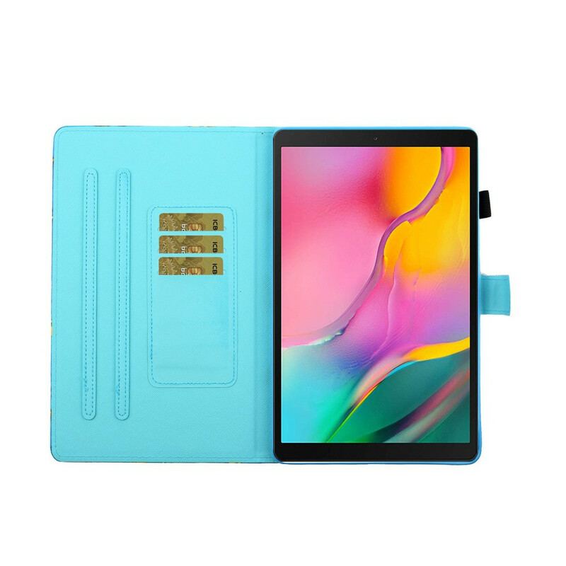 Capa Folio Para Samsung Galaxy Tab S6 Lite Borboletas