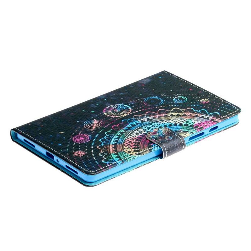 Capa Folio Para Samsung Galaxy Tab S6 Lite Série Mandala