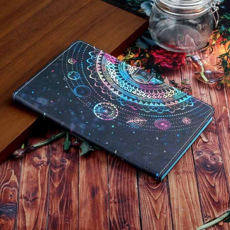 Capa Folio Para Samsung Galaxy Tab S6 Lite Série Mandala