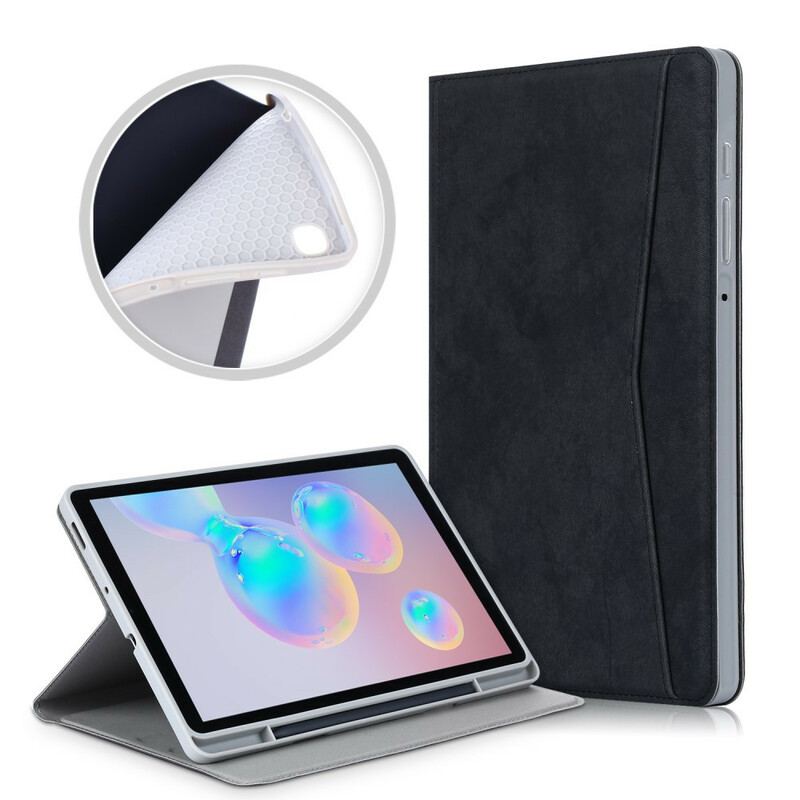 Capa Para Samsung Galaxy Tab S6 Lite Couro Sintético Fosco