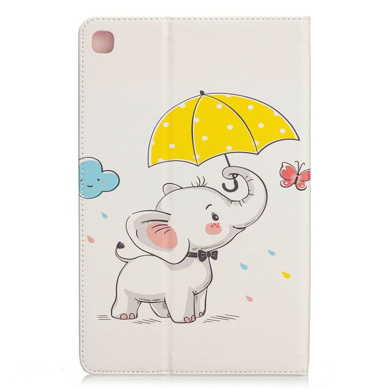 Capa Para Samsung Galaxy Tab S6 Lite Elefante Na Chuva