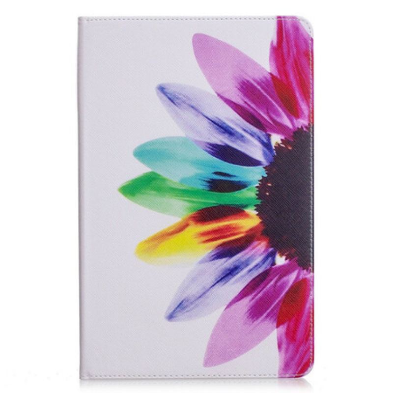 Capa Para Samsung Galaxy Tab S6 Lite Flor Aquarela