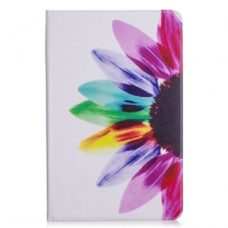 Capa Para Samsung Galaxy Tab S6 Lite Flor Aquarela